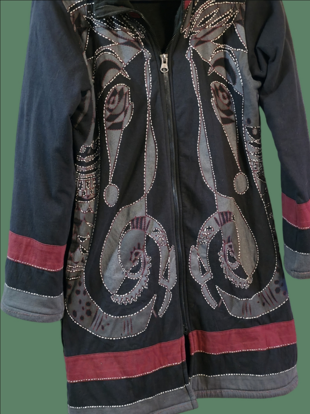 4/$67 Deal! Leopards & Roses Womens Embellished Teddy Jacket